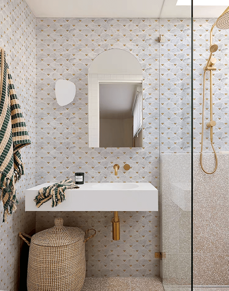 โมเสคหินอ่อน TIMELESS TILES รุ่น LUCKY CLOUD 23.7X29.8 ซม. สี CARRARA WHITE_4